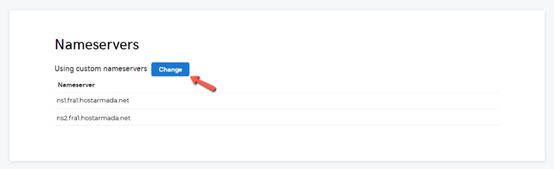 Change GoDaddy Domain's nameservers