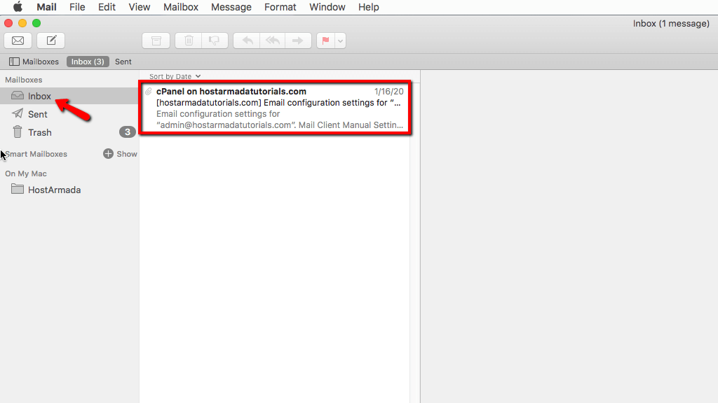 Email Setup completed