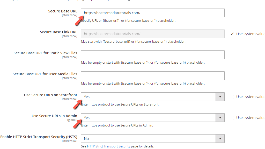 Configure Magento Store and Admin URL over HTTPS