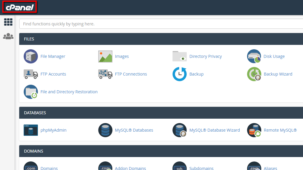cPanel logo example