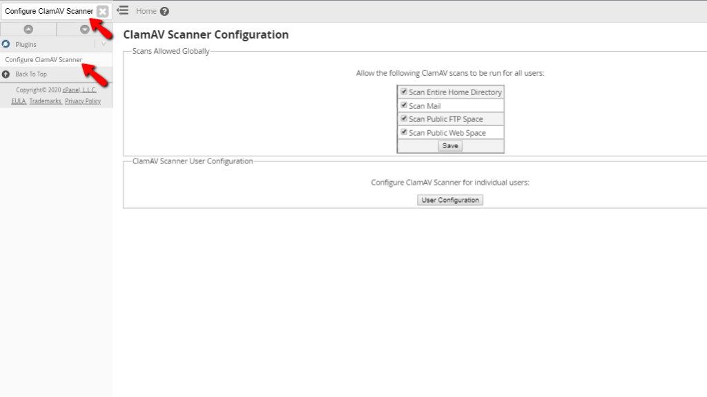 Configuring the plugin