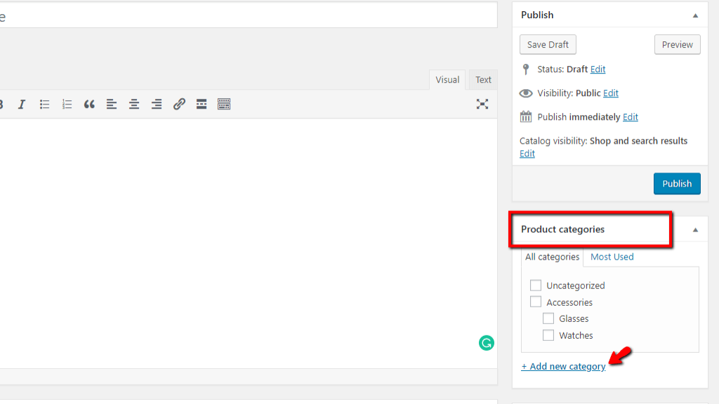 Configuring Product Categories