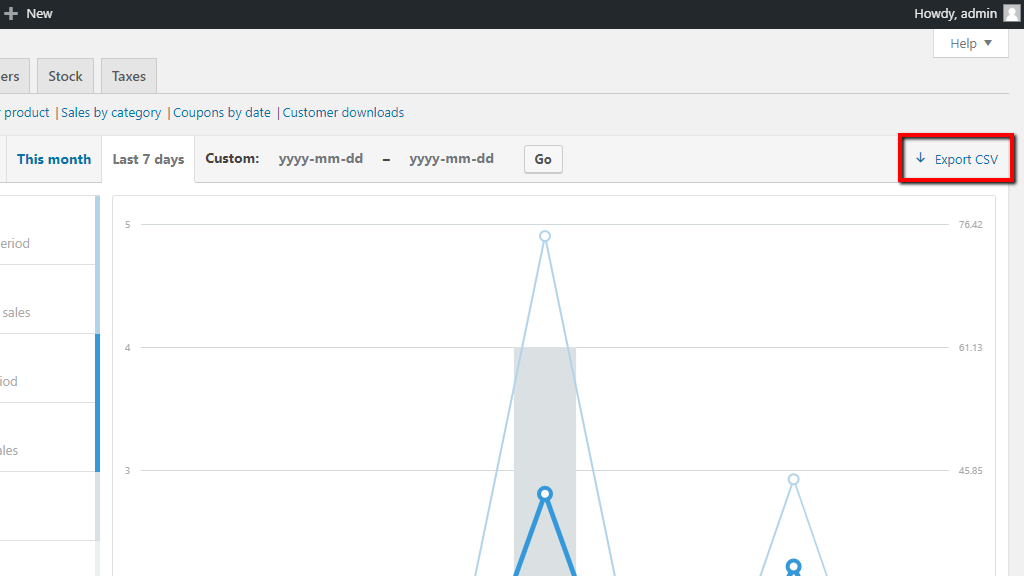 Export CSV